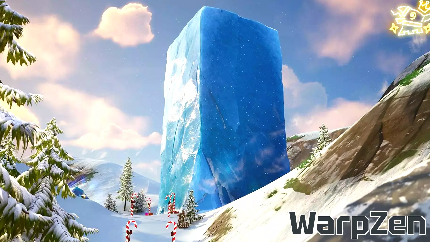 Mysterious Blue Ice Block Emerges in Fortnite's Latest Season